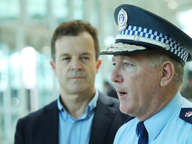 NSW Police Force Commissioner Mick Fuller says he does not believe there is a conflict of interest with police investigating Mr Elliott. Picture: John Feder/The Australian.