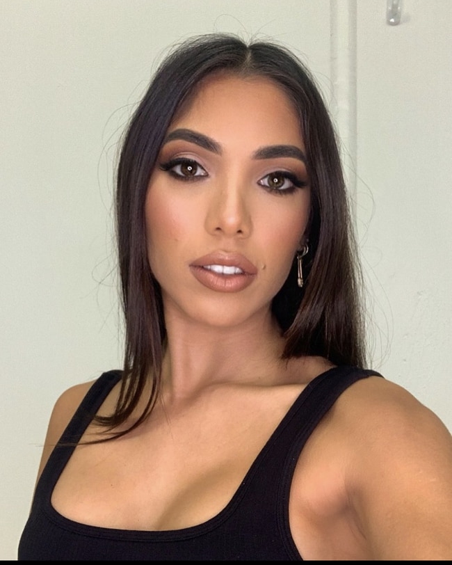 Ms Caceres competed in Miss Universe WA and Beauty and the Geek 2022. Picture: Instagram