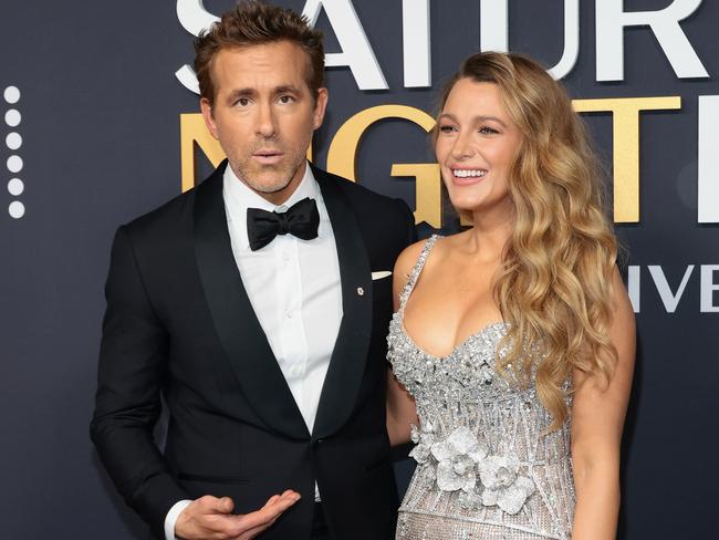 (L-R) Ryan Reynolds and Blake Lively attend SNL50: The Anniversary Special on February 16, 2025 in New York City. Picture: Dimitrios Kambouris/Getty Images