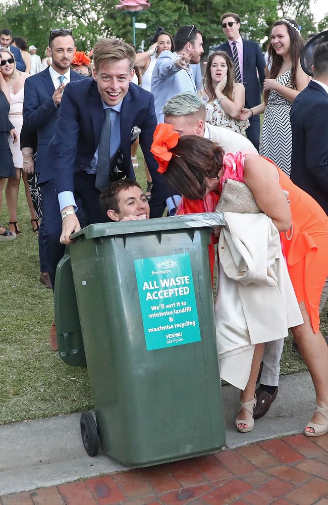 This waste bin doesn’t discriminate. Picture: Scott Barbour/Getty Images