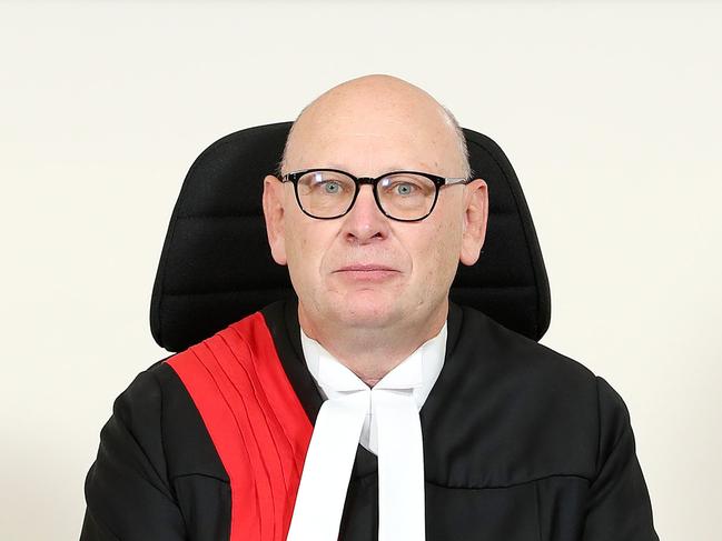 Supreme Court Judge Justice Malcolm Blue. Picture: Dylan Coker