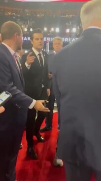 Gaetz Tries to Interrupt McCarthy During Interview at RNC