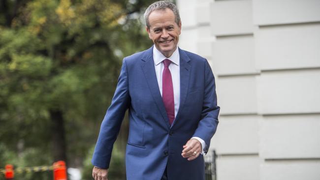 Federal opposition leader Bill Shorten making the first policy announcement of his 2016 federal election campaign. Picture: Eugene Hyland