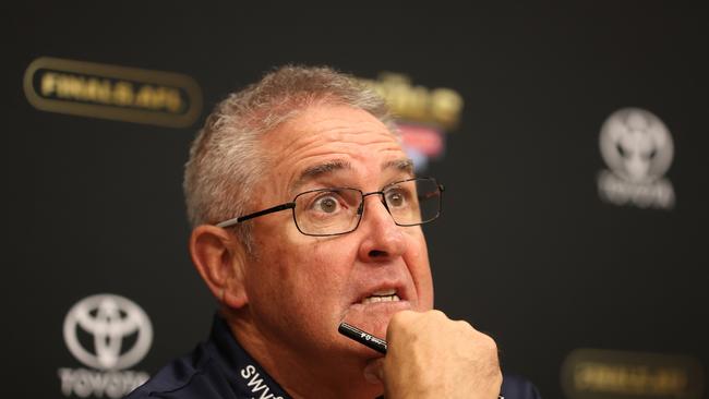 Chris Fagan after the loss. Picture: Getty Images