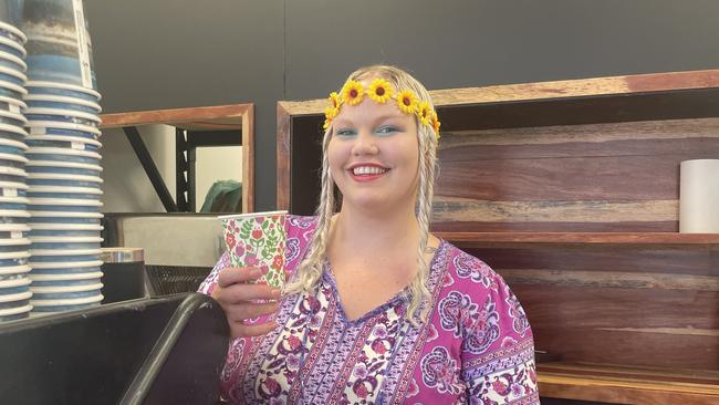 Employee Jaimi-Lea Cosgrove at the opening of the Artisan Bakehouse Whitsunday. Picture: Estelle Sanchez