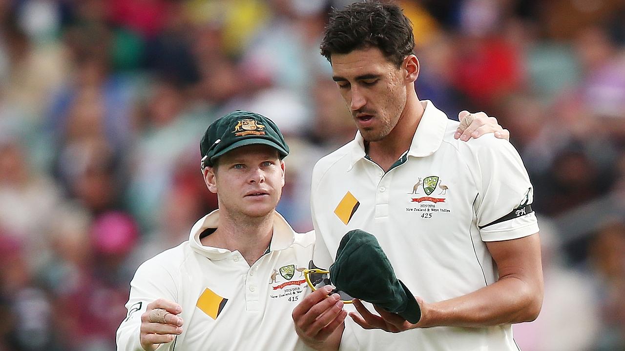 Mitchell Starc injury: Australia quick breaks down in day-night Test ...