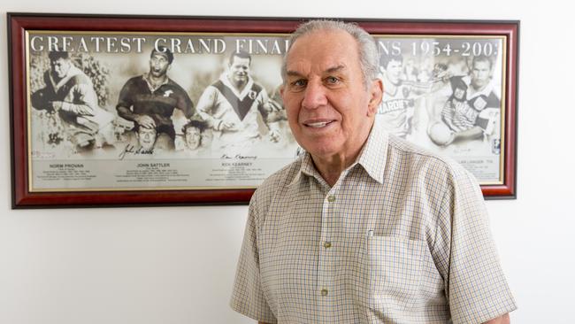 John Sattler, South Sydney legend, reminiscing.  Picture: Jerad Williams