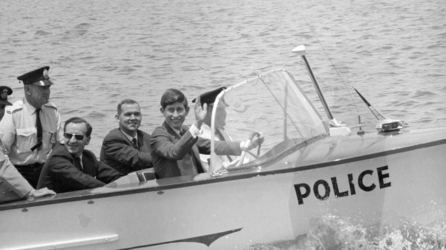 A 17-year-old Prince Charles shows his outdoors spirit during his stay at Geelong Grammar’s Timbertop campus in 1966