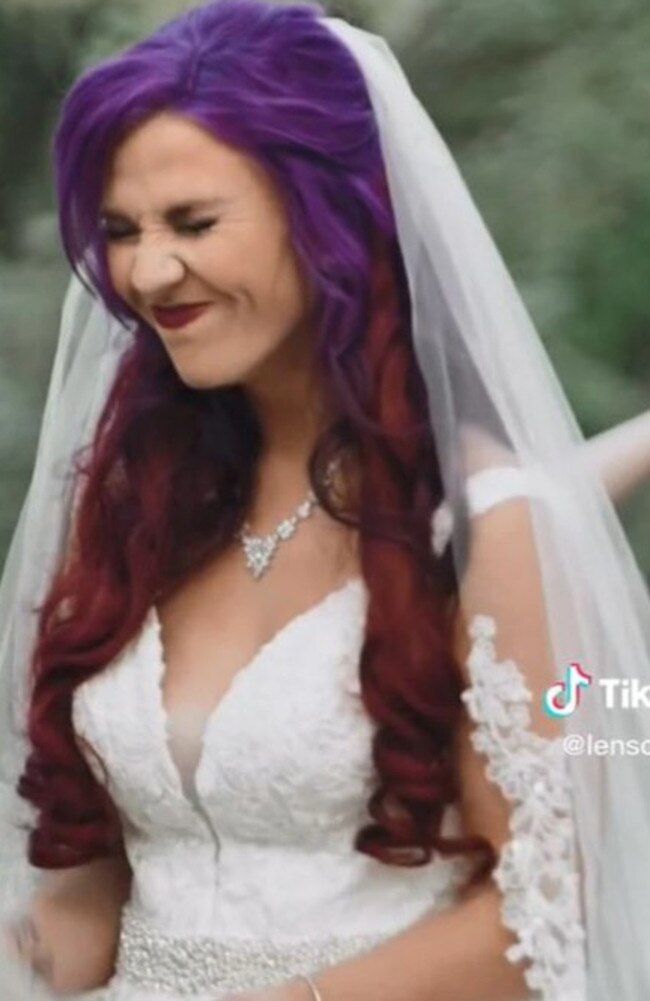 Destiny's husband made a lot of sexual comments during his vows. Picture: TikTok