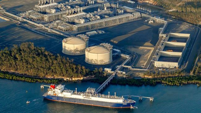 An LNG export facility on Queensland’s Curtis Island.