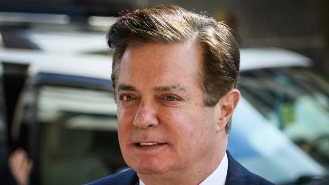 Paul Manafort, Donald Trump’s second campaign manager, went to jail for bank and tax fraud. Picture: AFP