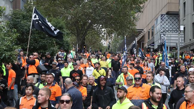 The construction division of the powerful union has also been suspended from the Victorian Labor branch, prohibiting it from making political donations. Picture: NewsWire/ David Crosling