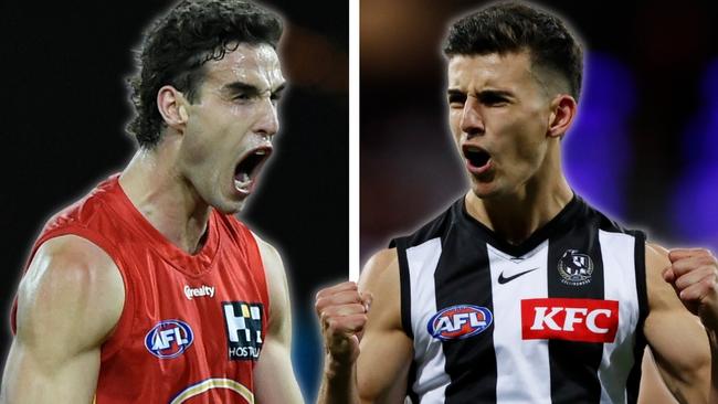 Collingwood fans would love to see Ben King and Nick Daicos together in the one midfield. Picture: Supplied