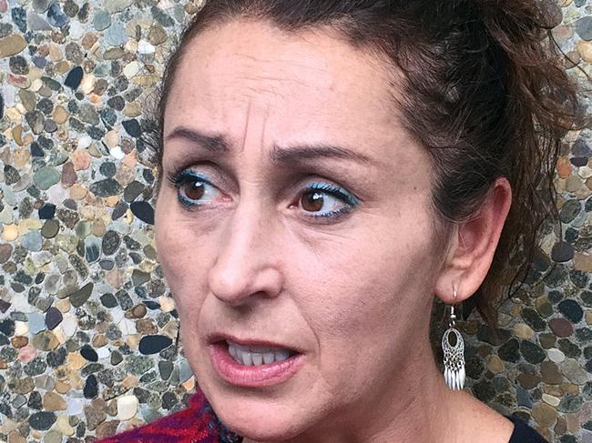 Former nurse Karen Casey speaks outside the NSW Court of Criminal Appeal, Sydney, Thursday, March 9, 2017. (AAP Image/Simone Ziaziaris) NO ARCHIVING