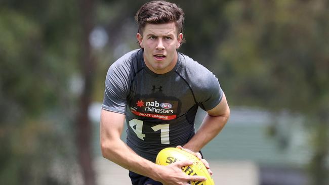 Clayton Gay in action at a draft training session. Picture: Michael Klein