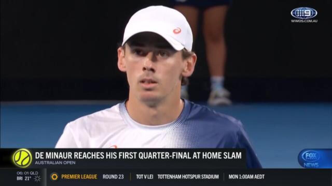 De Minaur reaches first home slam QF