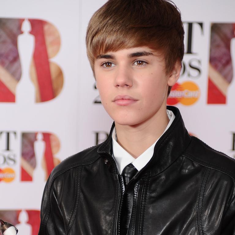 Bieber circa 2012: ‘Random people who were like, “You suck.”’ Picture: Getty