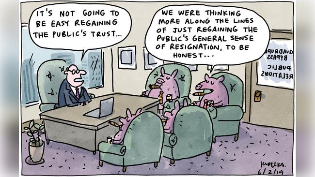 Jon Kudelka Letters cartoon for 06-02-2019. Version: Letters Cartoon  (1280x720 - Aspect ratio preserved, Canvas added)COPYRIGHT: The Australian's artists each have different copyright agreements in place regarding re-use of their work in other publications.Please seek advice from the artists themselves or the Managing Editor of The Australian regarding re-use.