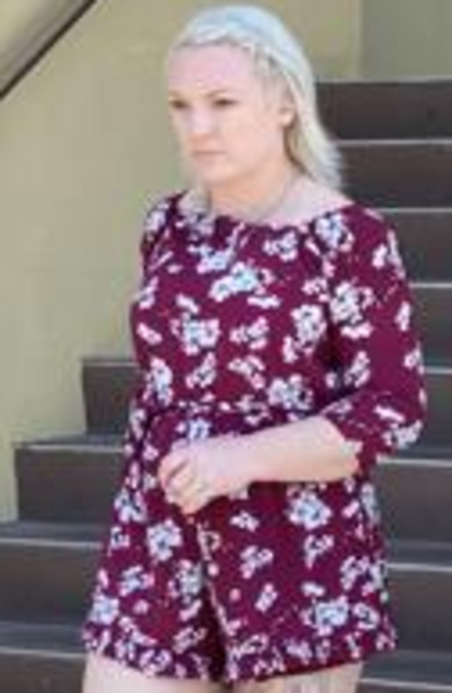 Chantelle Leigh Pike leaves Mackay Supreme Court after being sentencing for possession and supplying dangerous drugs on September 21, 2023. Photo: Toby Crockford.