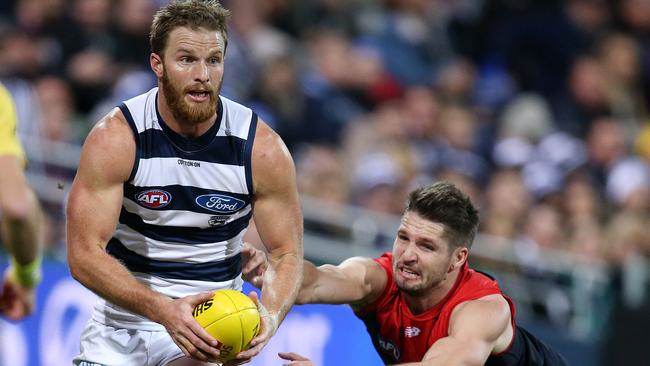 Lachie Henderson is set to be delisted by Geelong. Picture: Michael Klein