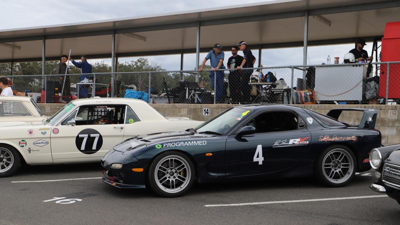 The Historic Car Club Queensland meet at Morgan Park Raceway.