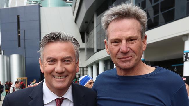 Eddie McGuire says he and Sam Newman have genuine love for each other. Picture: Alex Coppel.