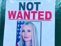 Brutal posters roasting Ivanka Trump and Jared Kushner have popped up in New York following DOnald Trump's election loss. Picture: Twitter