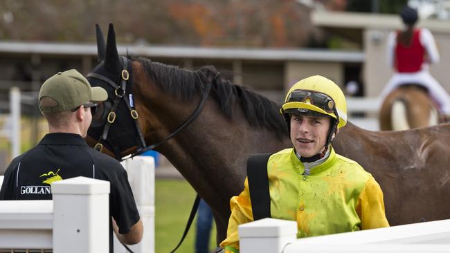 Jockey Baylee Nothdurft continued to ride despite a suspension. Picture: Kevin Farmer