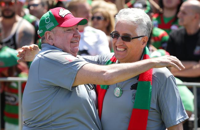 Nick Pappas (right) has been key to the Rabbitohs’ resurgence. Picture: Gregg Porteous