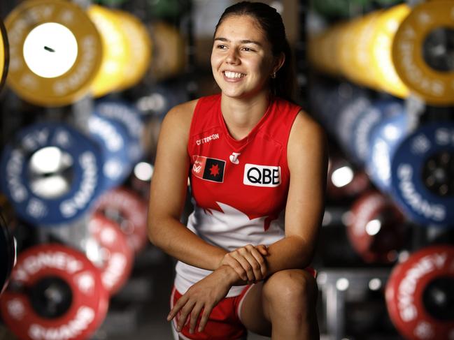 Sydney Swans player Sofia Hurley ahead of their AFLW Semi Final this week where they take on Adelaide for a spot in the Prelims.  Photo by Phil Hillyard(Image Supplied for Editorial Use only - **NO ON SALES** - Â©Phil Hillyard )