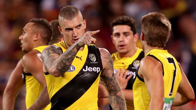 Dustin Martin is crucial to the Tigers. Picture: Getty Images