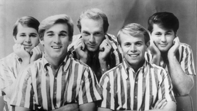 The Beach Boys in the 1960s - from left Carl Wilson, Dennis Wilson, Mike Love, Al Jardine and Brian Wilson.