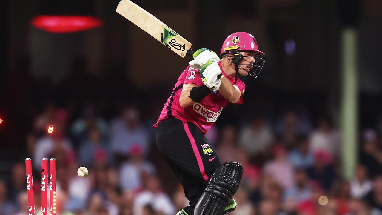 The Sixers struggled with the bat all night long. Picture: Matt King/Getty Images