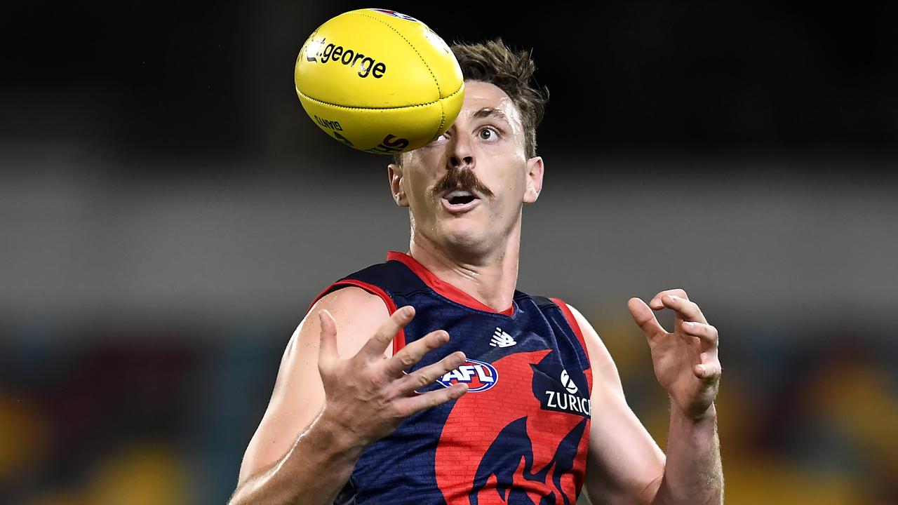 Jake Lever has been in career-best form and remains key to Melbourne’s premiership push. Picture: Albert Perez/Getty Images