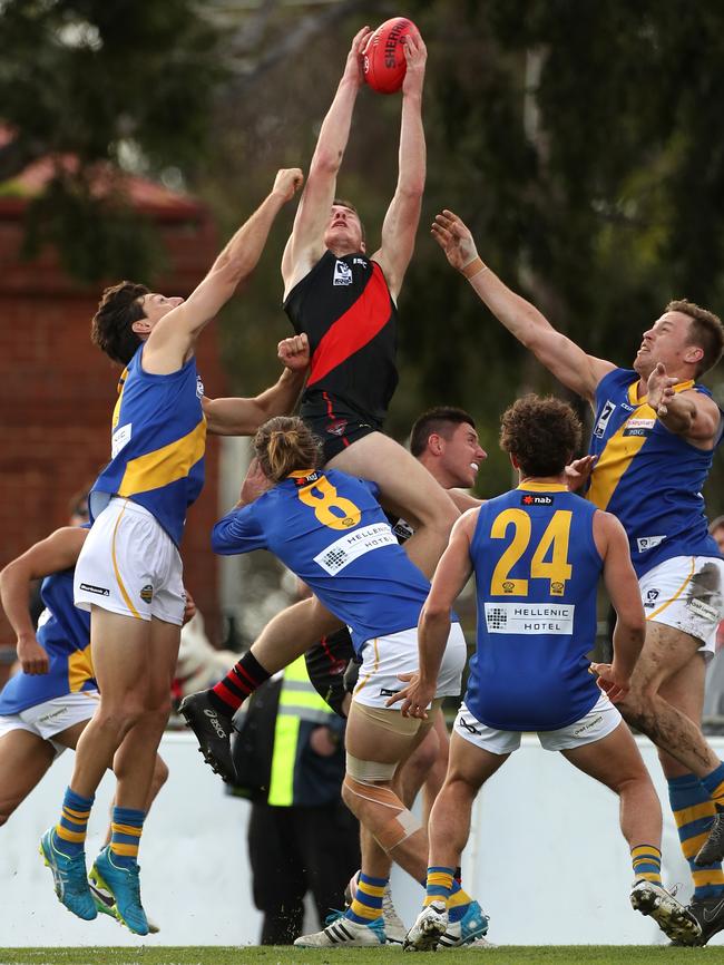 Joel Ottavi was spotted playing country footy by Essendon VFL. Picture: Mark Dadswell.