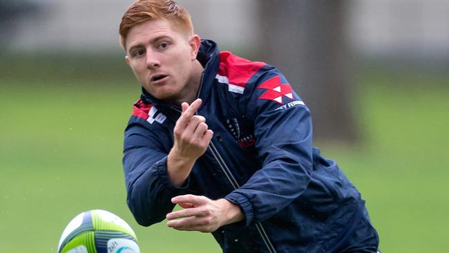 Nic Stirzaker will play his 50th game for the Melbourne Rebels this week. Picture: Mark Dadswell