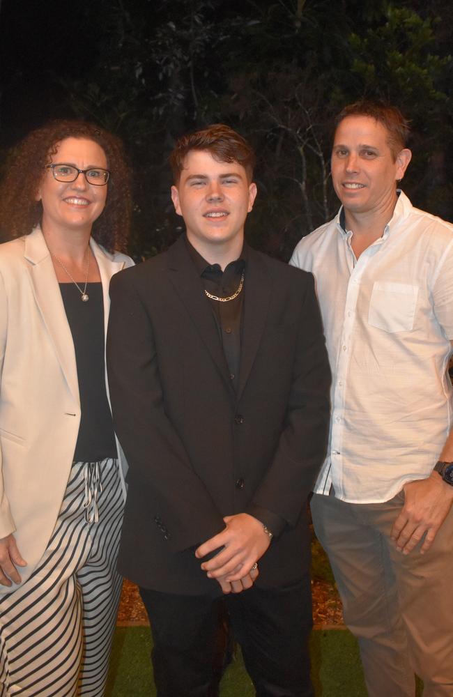 Heidi, Noah and Paul at the 2022 Chancellor State College formal.