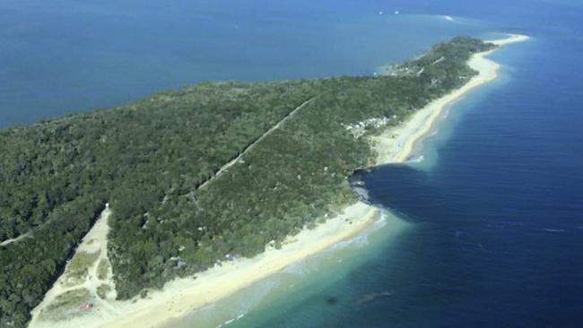 The sinkhole opened up at MV Beagle Campground, north of Queensland's Rainbow Beach at Inskip Point. Picture: AAP Image/Higgins Storm Chasing