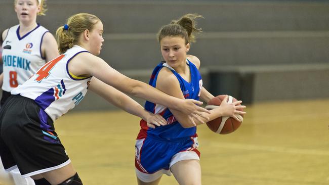 NEW ERA: Young Toowoomba Basketball Association players like Laura Conway (pictured) will be able to track their game with Glory League. Picture: Kevin Farmer