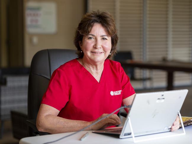 Top End Health Service Covid-19 vaccination co-ordinator Tracy Porter has worked tirelessly to vaccinate indigenous communities for more than a year now. Picture: Floss Adams.