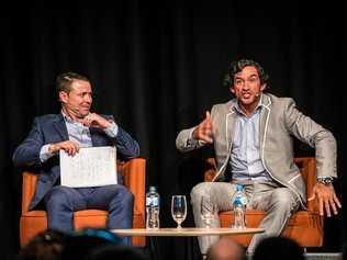 JT tour - Frank Barrett and Johnathan Thurston.