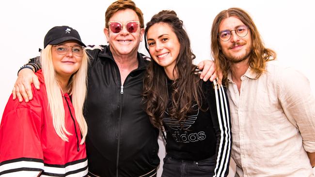 Elton John meets Tones And I, Amy Shark and Winston Surfshirt on Apple Music's Rocket Hour: Picture: Supplied/Ben Gibson