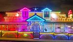 Christmas lights at 88 Parkhill Road, Kew. Picture: Nathan Dyer