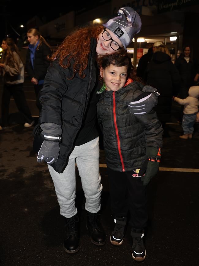 MELBOURNE, AUSTRALIA - JULY 26 2024 Louella and Jakkobi Attend the Gippsland SnowFest held in Warragul. Picture: Brendan Beckett