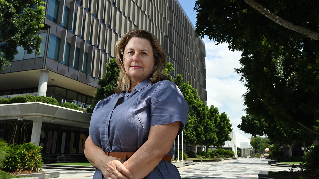 Ipswich Mayor Teresa Harding says rival councillors are trying to gag her. Picture: Lyndon Mechielsen/The Australian