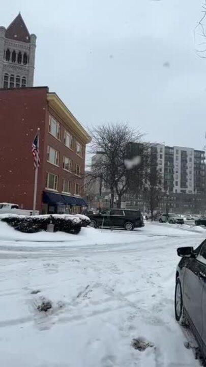 Snow in Syracuse as Severe Weather Warnings Issued in Central New York