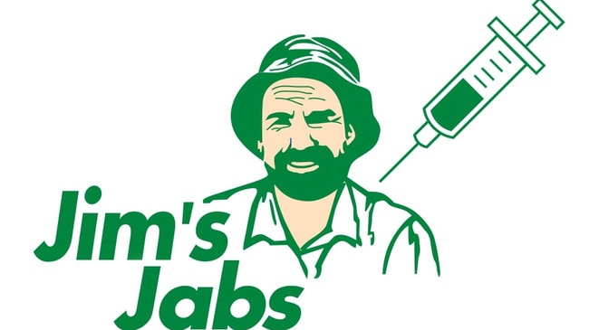 The logo Jim Penman aims to use for his COVID-19 vaccination campaign.