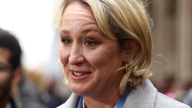 Lawyer Lisa Flynn, who represented the family of one of George Pell's victims, outside court today. Picture: Getty Images