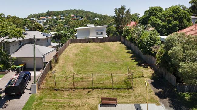 This 589 sqm block of land at 27 Andrew Ave, Tarragindi, is on the market for offers over $1.175m.