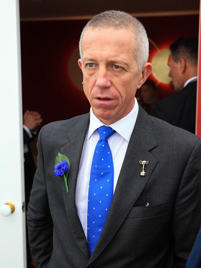 NAB’s executive Anthony Healy at Derby Day. Picture: Aaron Francis